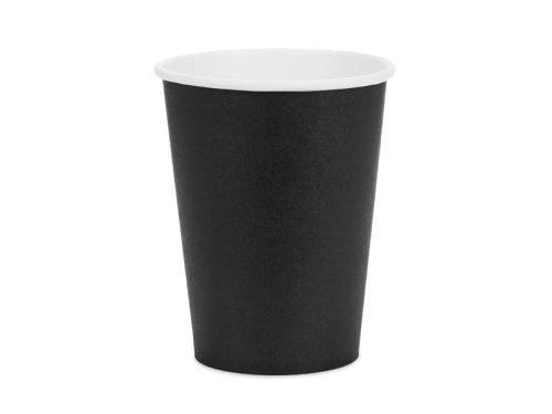 Paper Cups, black, 250ml (1 pkt / 6 pc.) Paper Cups, black, 250ml (1 pkt / 6 pc.)