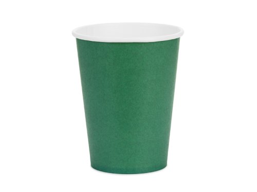 Paper Cups, dark green, 250ml (1 pkt / 6 pc.) Paper Cups, dark green, 250ml (1 pkt / 6 pc.)