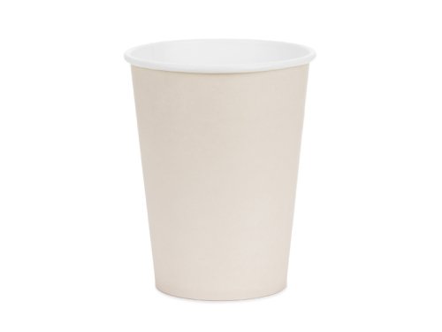 Paper Cups, beige, 250ml (1 pkt / 6 pc.) Paper Cups, beige, 250ml (1 pkt / 6 pc.)