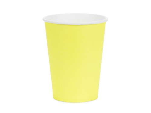Paper Cups, yellow, 250ml (1 pkt / 6 pc.) Paper Cups, yellow, 250ml (1 pkt / 6 pc.)