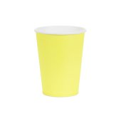 Paper Cups, yellow, 250ml (1 pkt / 6 pc.)
