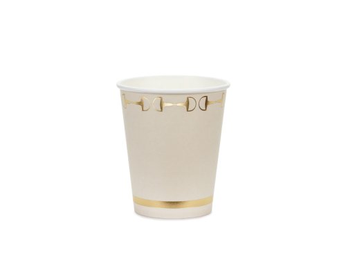 Paper cups Stirrups, beige, 220 ml (1 pkt / 6 pc.) Paper cups Stirrups, beige, 220 ml (1 pkt / 6 pc.)