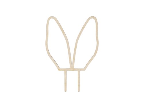 Wooden topper Bunny Ears, 20 cm Wooden topper Bunny Ears, 20 cm