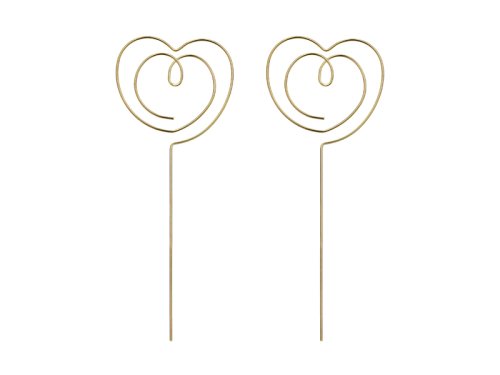 Heart Toppers, gold, 12 x 4,5 cm (1 pkt / 2 pc.) Heart Toppers, gold, 12 x 4,5 cm (1 pkt / 2 pc.)