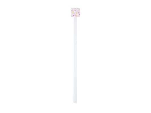 Plastic clip strip with 10 hooks, white, 1075 mm Plastic clip strip with 10 hooks, white, 1075 mm