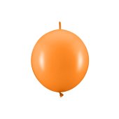 Linking balloons, 28 cm, Pastel Mandarin Orange (1 pkt / 20 pc.)