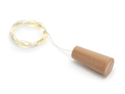 Bottle LED lights with cork, warm white, 197cm Bottle LED lights with cork, warm white, 197cm