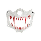 Skull mask, 16.5x14cm, mix