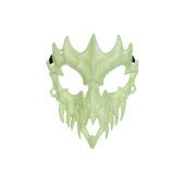Glow in the dark Skull mask, 14.5x18cm, mix