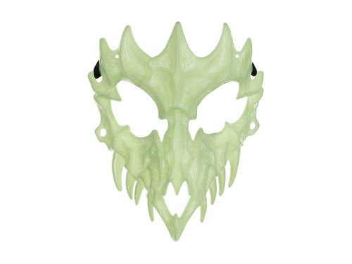 Glow in the dark Skull mask, 14.5x18cm, mix