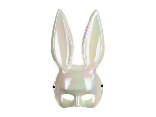 Bunny mask, 16.5x34cm, white