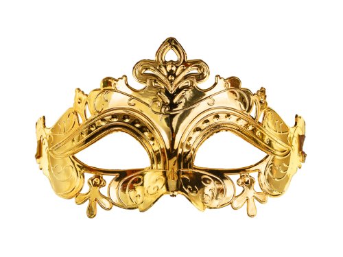 Carnival mask, 17x9 cm, dark gold Carnival mask, 17x9 cm, dark gold
