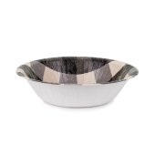 Checkered paper bowls, mix, 17x4.5 cm (1 pkt / 6 pc.)