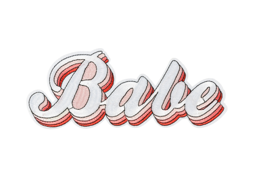Iron on patch Babe, mix, 20x8cm Iron on patch Babe, mix, 20x8cm