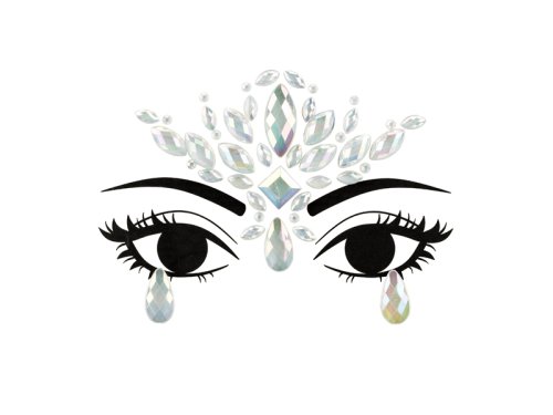 Face Decoration Crystals, glow in the dark, 9.5x8.5cm Face Decoration Crystals, glow in the dark, 9.5x8.5cm