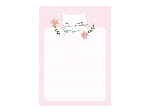 Paper notebook Cat with ripped out sheets, 40 sheets