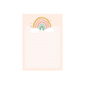 Paper notebook Rainbow with ripped out sheets, 40 sheets