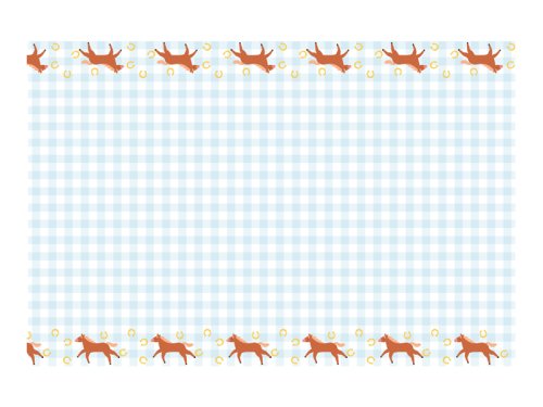 Paper Tablecloth Checkered with Horses, mix, 180x120 cm Paper Tablecloth Checkered with Horses, mix, 180x120 cm