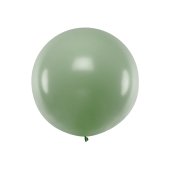 Round balloon 1 m, Pastel Rosemary Green