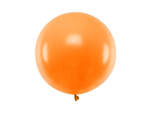 Round balloon 60 cm, Pastel Mandarin Orange Round balloon 60 cm, Pastel Mandarin Orange
