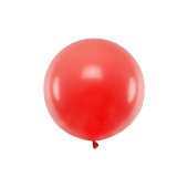 Round balloon 60 cm, Pastel Poppy Red