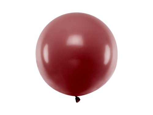Round Balloon 60cm, Pastel Burgundy