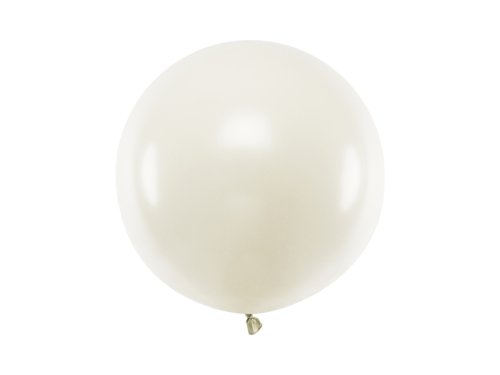 Round balloon 60 cm, Pastel Light Cream