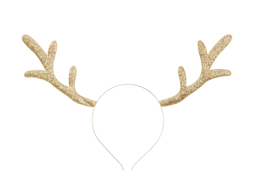Headband Reindeer, gold, 34.5x22cm