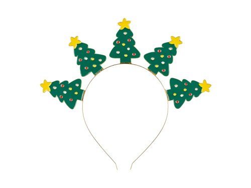 Headband Christmas trees, 23x20 cm, mix Headband Christmas trees, 23x20 cm, mix