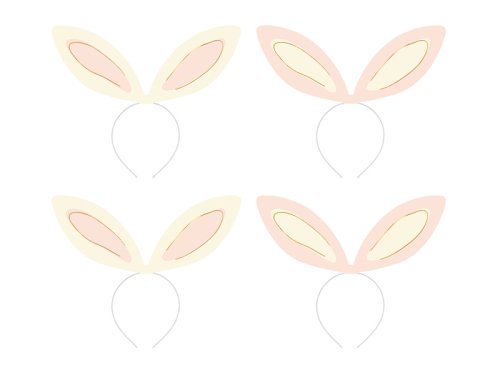 Headbands Bunny ears, 12.5x29 cm, mix (1 pkt / 4 pc.) Headbands Bunny ears, 12.5x29 cm, mix (1 pkt / 4 pc.)