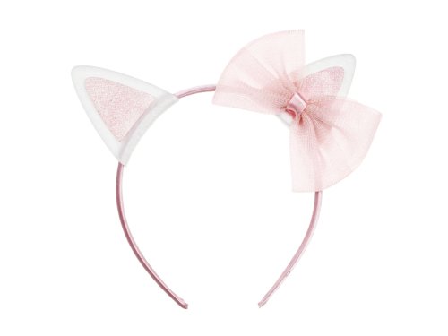 Kitty Headband with Bow, pink Kitty Headband with Bow, pink