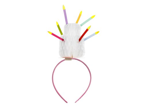 Cake Headband with Candles, mix
