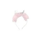 Bride headband with frill, 17.5 x 18 cm, mix