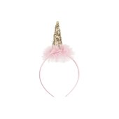 Unicorn headband with frill, 11 x 25 cm, mix
