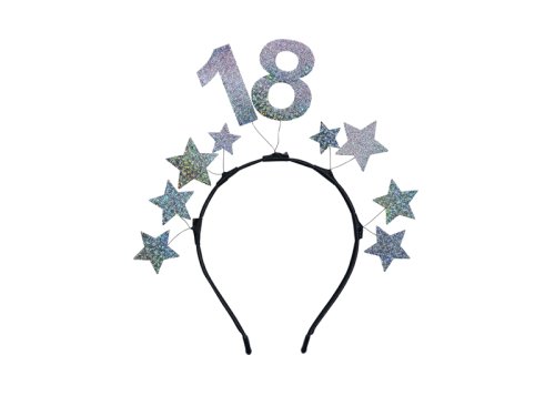 Headband with Stars 18, Gold Headband with Stars 18, Gold
