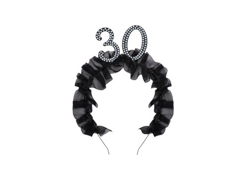 Headband ''30'' with ruffles and pearls Headband ''30'' with ruffles and pearls