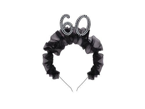 Headband ''60'' with ruffles and pearls Headband ''60'' with ruffles and pearls