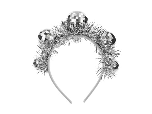 Disco Ball Headband, 17.5x17.5 cm, silver Disco Ball Headband, 17.5x17.5 cm, silver