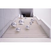 Inflatable Mirror Ball, silver, approx. 120 cm
