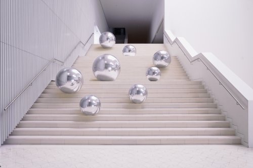 Inflatable Mirror Ball, silver, approx. 60 cm Inflatable Mirror Ball, silver, approx. 60 cm