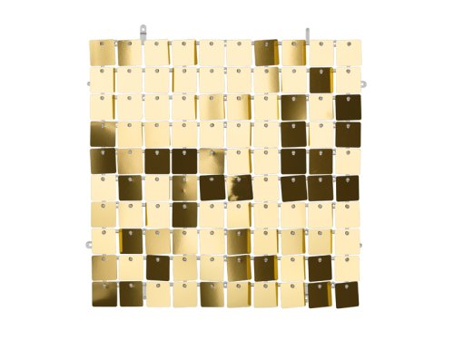Sequin backdrop panel, square-shape, golden colour, 30x30 cm Sequin backdrop panel, square-shape, golden colour, 30x30 cm
