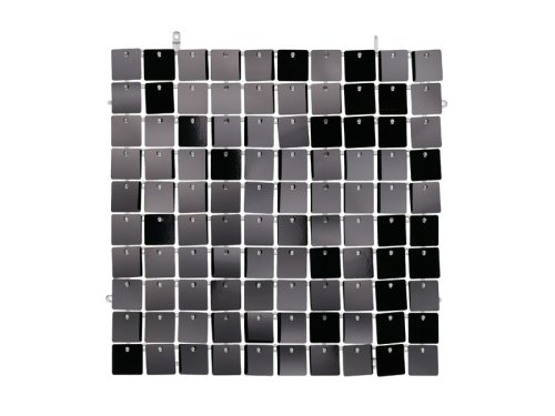 Sequin backdrop panel, square-shape, black, 30x30 cm Sequin backdrop panel, square-shape, black, 30x30 cm