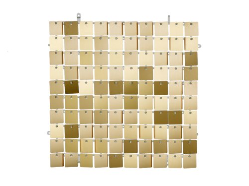 Sequin backdrop panel, square-shape, light gold, 30x30 cm Sequin backdrop panel, square-shape, light gold, 30x30 cm