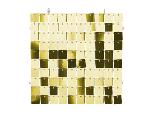 Panel with sequins, squares, cold gold, 30x30 cm Panel with sequins, squares, cold gold, 30x30 cm