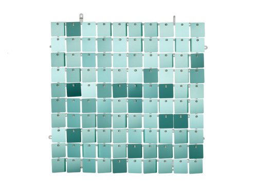 Sequin backdrop panel, square-shape, pale turquoise, 30x30 cm Sequin backdrop panel, square-shape, pale turquoise, 30x30 cm