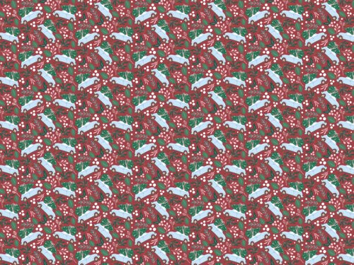 Wrapping paper - Christmas car, 70x200 cm Wrapping paper - Christmas car, 70x200 cm