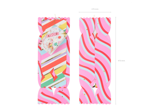 Gift boxes Candies, mix, 7x37 cm - 9x47 cm (1 pkt / 2 pc.)