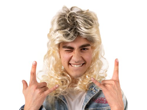 80s wig, long hair, blonde 80s wig, long hair, blonde