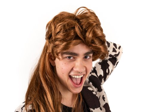 80s wig, long hair, ginger 80s wig, long hair, ginger