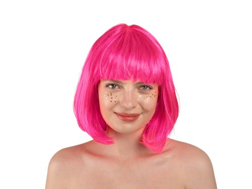 Cleopatra wig, neon pink Cleopatra wig, neon pink